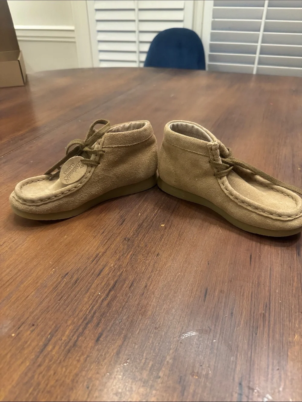 FootMates Kids Tan Suede Moccasin
